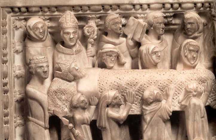 Arrivo delle reliquie di Agostino a Pavia